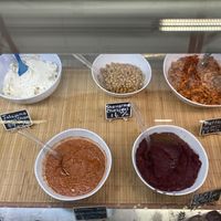 Salads and spreads at Harmony Plant Fare in Cincinnati
