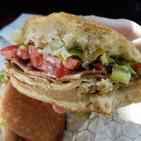 Turkey Bacon Club at Harmony Plant Fare in Cincinnati