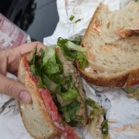 Chicken salad sandwich at Harmony Plant Fare in Cincinnati