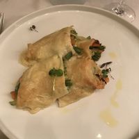 vegan savoury crêpes with béchamel at Be Bop in Milan