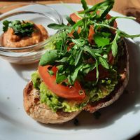 Sourdough avo toast at Bluestone Coffee Shop in Barrhead