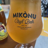Local craft lager   at Captain's in Mykonos