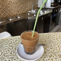 Vegan coffee flavored frappe  at Antica Latteria in Messina