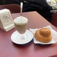 Granita panna e brioche veg.  at Antica Latteria in Messina