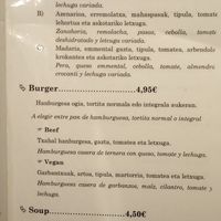 Carta 1/3 opciones veganas at Kikarea Coffee & Bakery in Bilbao