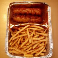 Vegan Currywurst at Zeil Kitchen in Frankfurt