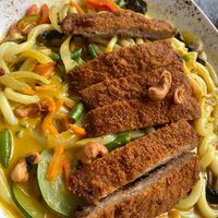 Udon Nudeln mit Schnitzel   at Zeil Kitchen in Frankfurt
