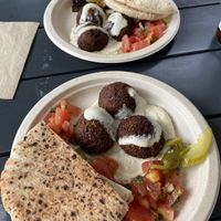 Falafel & hummus plate  at Zeil Kitchen in Frankfurt
