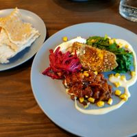 Za'atar breakfast.  at Four Seasons Bistro in Mittagong
