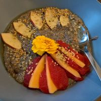 Chia breakfast pudding. at Four Seasons Bistro in Mittagong