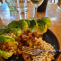 Jackfruit green tacos at GreenVita - Glories in Barcelona