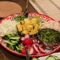 A dish from the noodle night supper club.  at Kippysnacks Thai Supper Clubs in East London