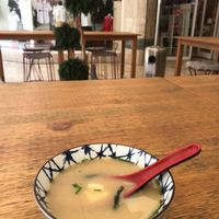 Miso soup at Le Comptoir Japonais in Biarritz