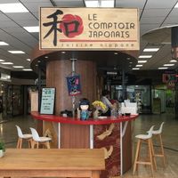 Front of the stall at Le Comptoir Japonais in Biarritz