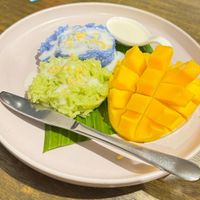Mango sticky rice   at Little Turtle in Enmore
