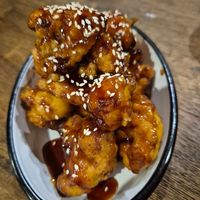 Sticky sesame wings(cauli) $14.90: pretty good, not super crispy, or much cauli taste, but nice sweet and savoury sauce at Little Turtle in Enmore