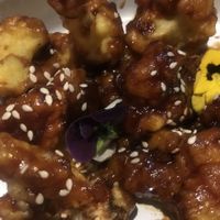 Sticky sesame wings 
(Cauliflower) at Little Turtle in Enmore