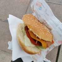 Beyond burger at Veg-MI Trike in Milan