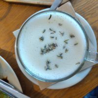 Vanilla Lavender latte at Fama Cafe & Manufaktur in Weimar
