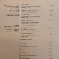 Speisekarte at Fama Cafe & Manufaktur in Weimar