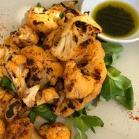 Cauliflower steak at Katharos Lounge in Santorini