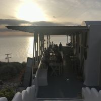 The place at Katharos Lounge in Santorini