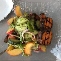 Katharos salad at Katharos Lounge in Santorini