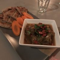 Eggplant dip at Katharos Lounge in Santorini