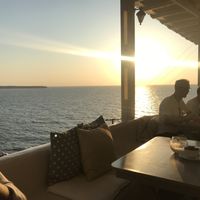 Sunset at Katharos Lounge in Santorini