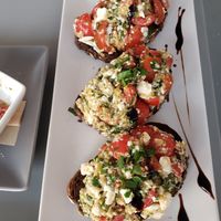 Bruschetta at Katharos Lounge in Santorini