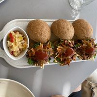 Mini burgers at Katharos Lounge in Santorini