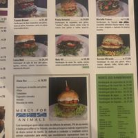 So many options for their burgers  at Vegan's 2Go Savassi in Belo Horizonte