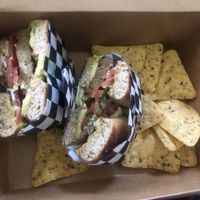 Breakfast sando  at Milk Organics in Vista