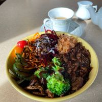 This bowl had me sniffling and crying it was so spicy, I ordered another to go! at Thrive Diner in Pittsfield