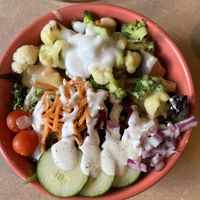 Loaded sweet potato Buddha bowl.  Delish!  at Thrive Diner in Pittsfield