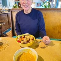 Almond parm tofu Buddha bowl at Thrive Diner in Pittsfield
