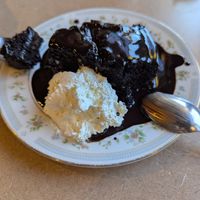 Chocolate cake at Thrive Diner in Pittsfield
