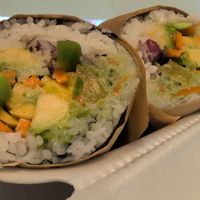 Sushi burrito (with a little bit of a lot of things) at Kazu Sushi Burrito in Jacksonville