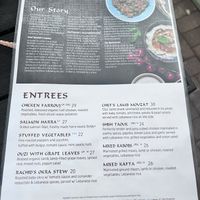 Menu as of December 2022  at Kareem's in Naples