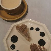 Mont Blanc and Tea Latte at Wired Bonbon in Tokyo