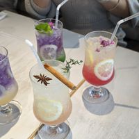 Colorful sodas at Wired Bonbon in Tokyo