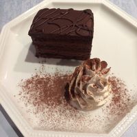 The raw soy chocolate cake is to die for! at Wired Bonbon in Tokyo