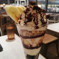 Chocolate coffee banana parfait at Wired Bonbon in Tokyo