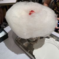 Strawberries and ice cream inside a pillow of cotton candy !  Unreal ! at Wired Bonbon in Tokyo