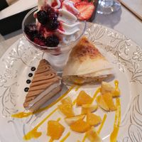 Vegan dessert plate at Wired Bonbon in Tokyo