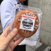 Vegan glazed doughnut at Good Town Doughnuts in Tokyo