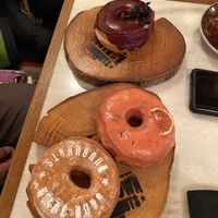 Glazed, strawberry lemon and hibiscus  at Good Town Doughnuts in Tokyo
