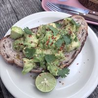 avo toast  at The Little Bakery in Tokyo