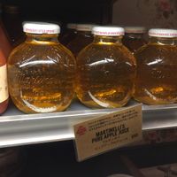 Pure apple juice at The Little Bakery in Tokyo