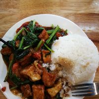 Tofu with pepper sauce (40,000vnd) at V-Cuisine in Hanoi